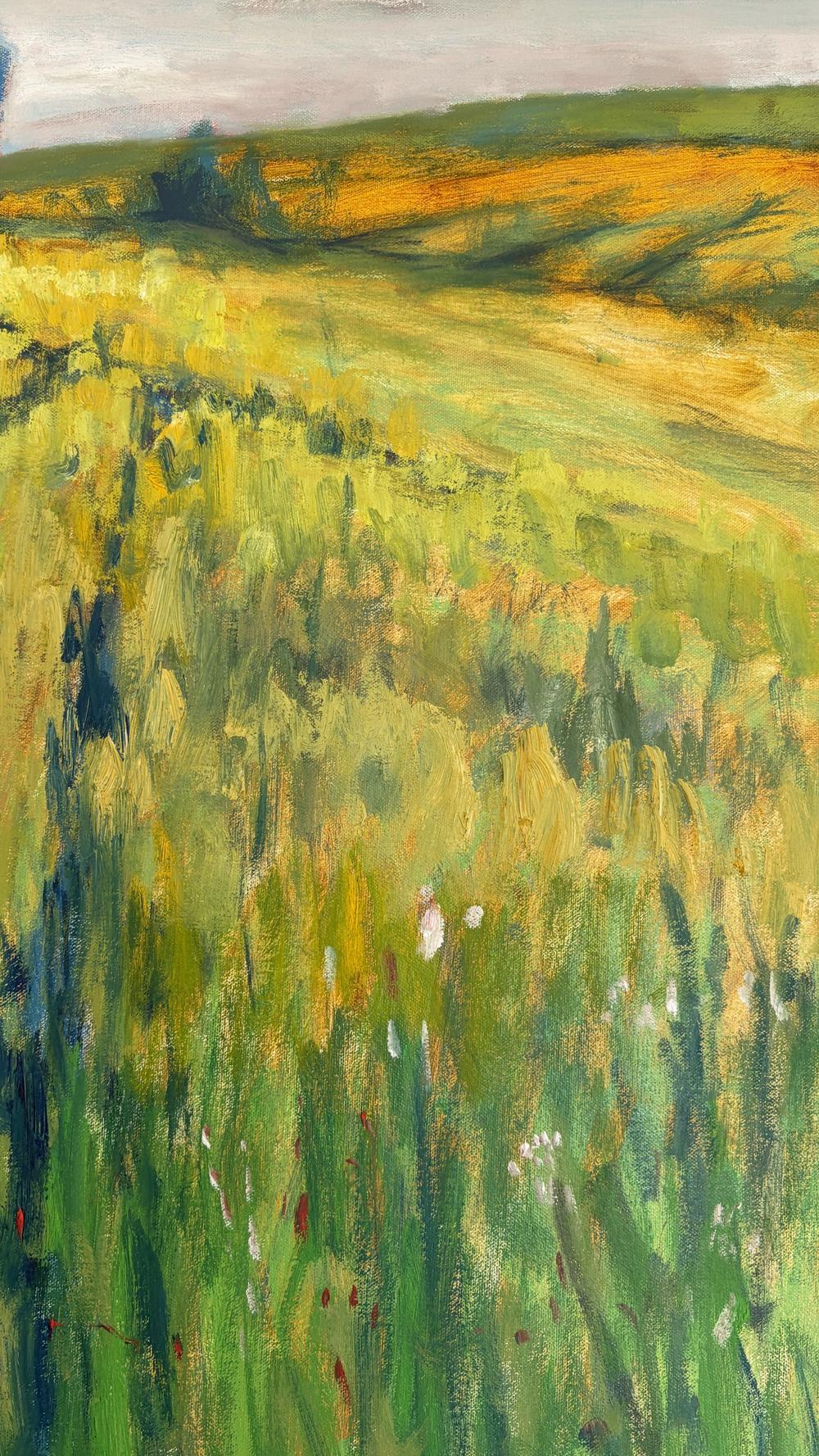 Golden Field Serenit-by-Vasily Kulchenko-original art-Gioia