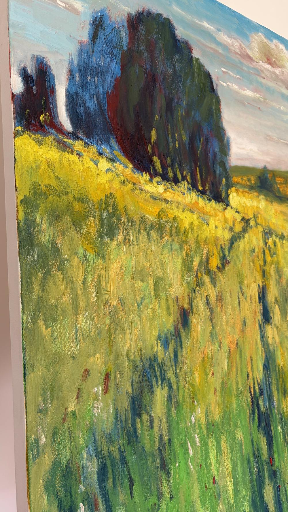 Golden Field Serenit-by-Vasily Kulchenko-original art-Gioia