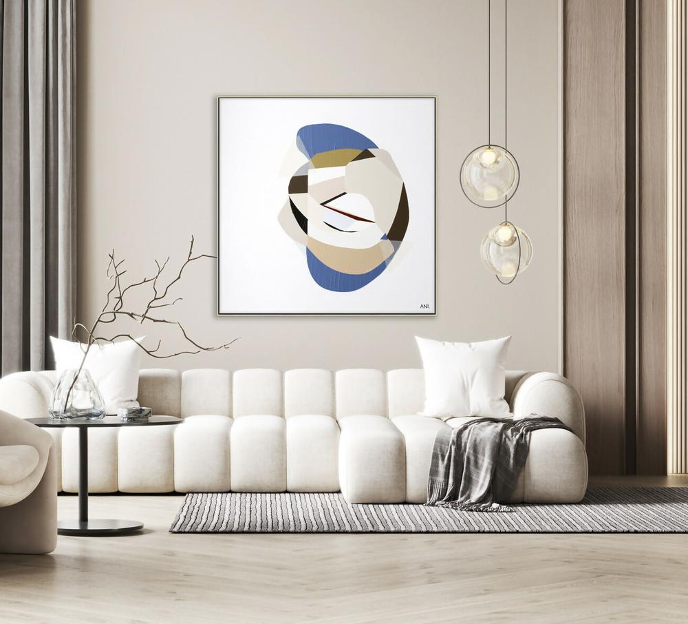 Golden Sapphire 1 Original Hand-Painted Canvas By Ani Ipradjian-by-Ani Ipradjian-original art-Gioia
