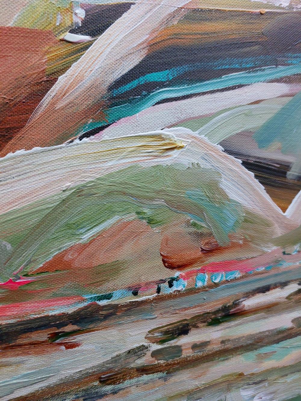 Greener Pastures, Original Hand-Painted Canvas By Amanda Skye-by-Amanda Skye-original art-Gioia