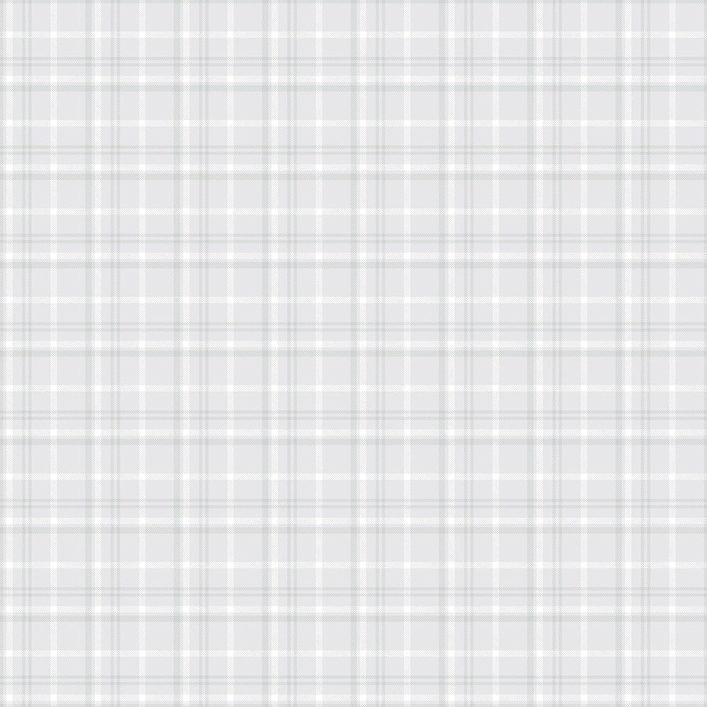 Grey Plaid Check Wallpaper