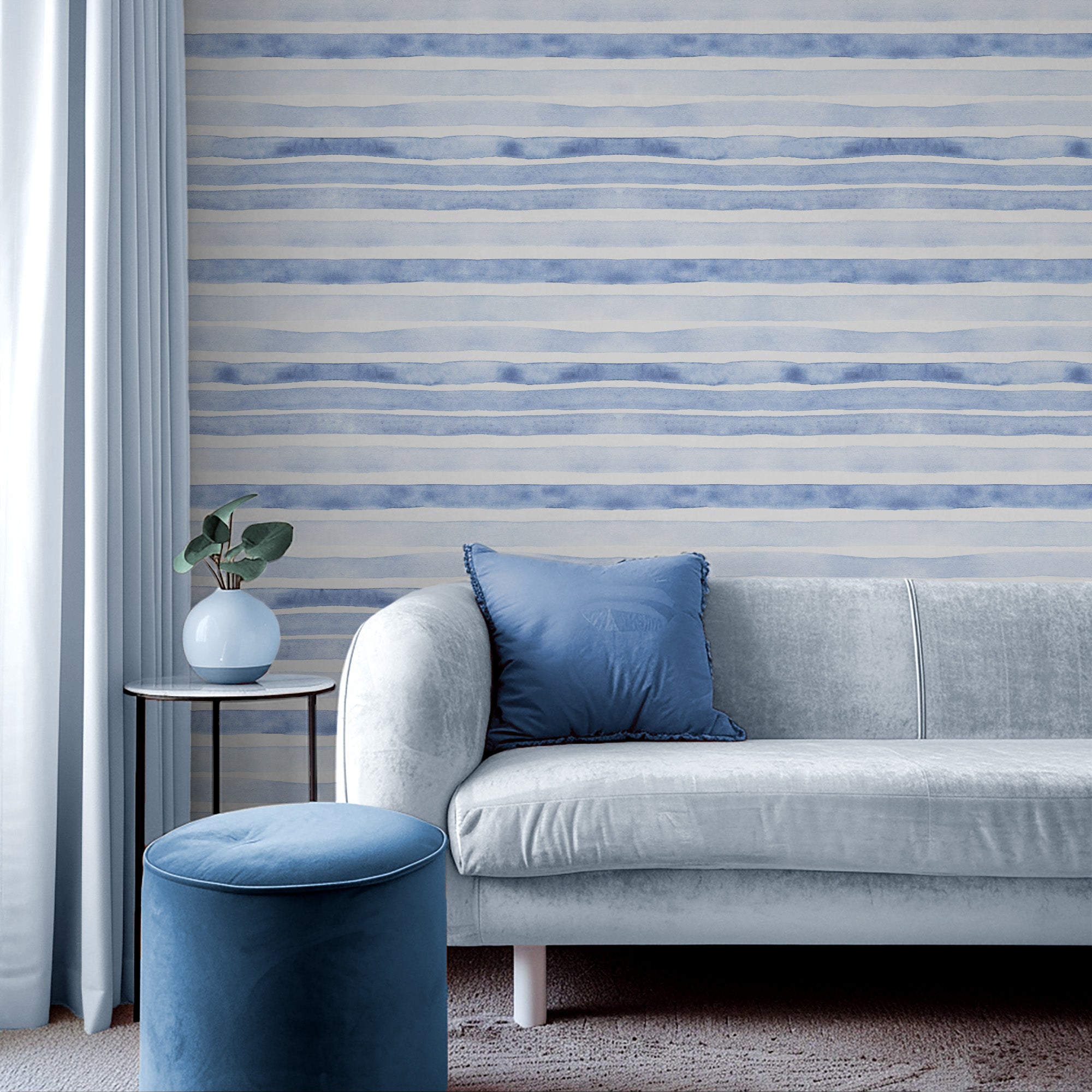 Hampton Stripes-wallpaper-eco-friendly-easy-removal-Gioia Wall Art-2