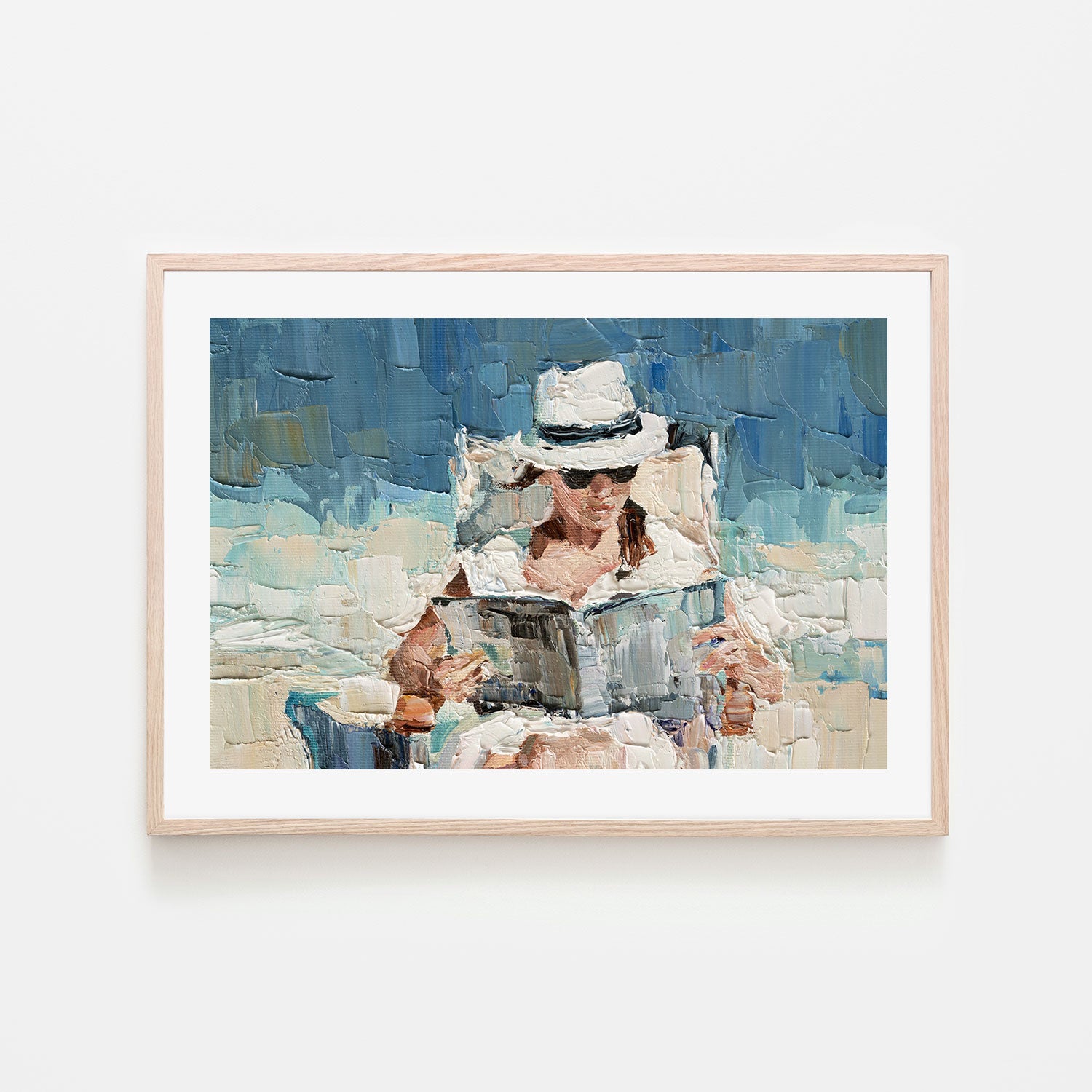 On Vacation , Hand-Painted Canvas