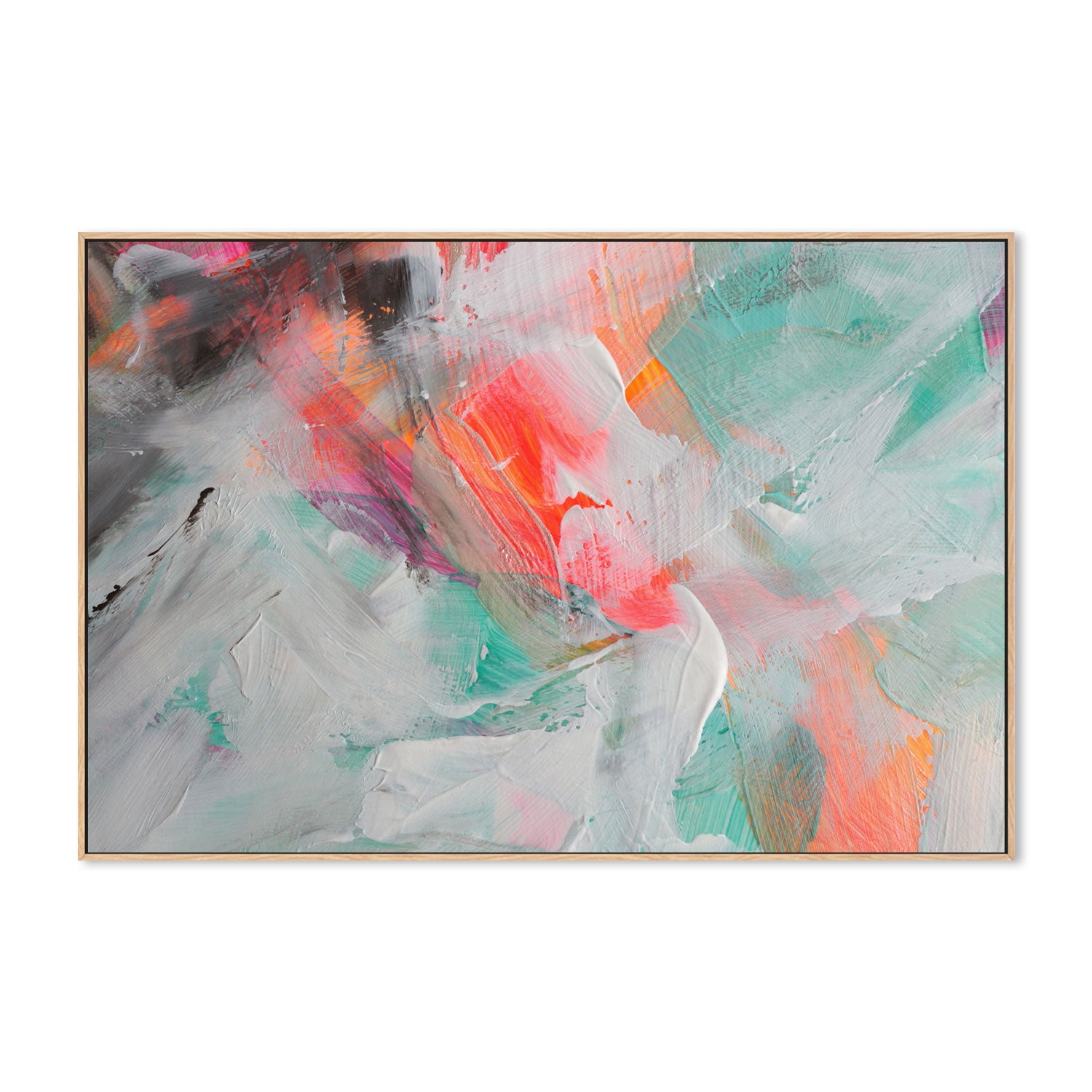 Fluro Colours, Style C , Hand-Painted Canvas