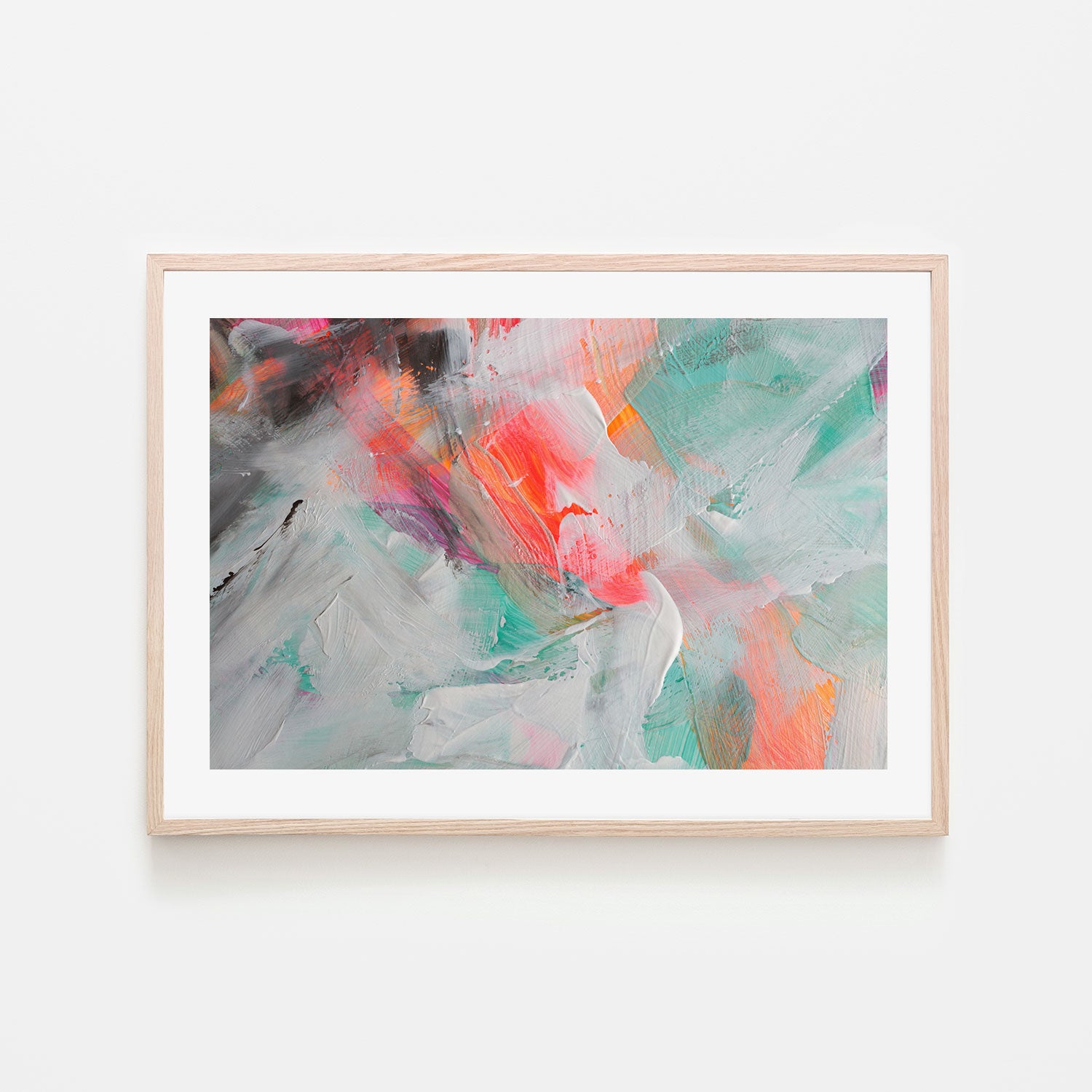 Fluro Colours, Style C , Hand-Painted Canvas