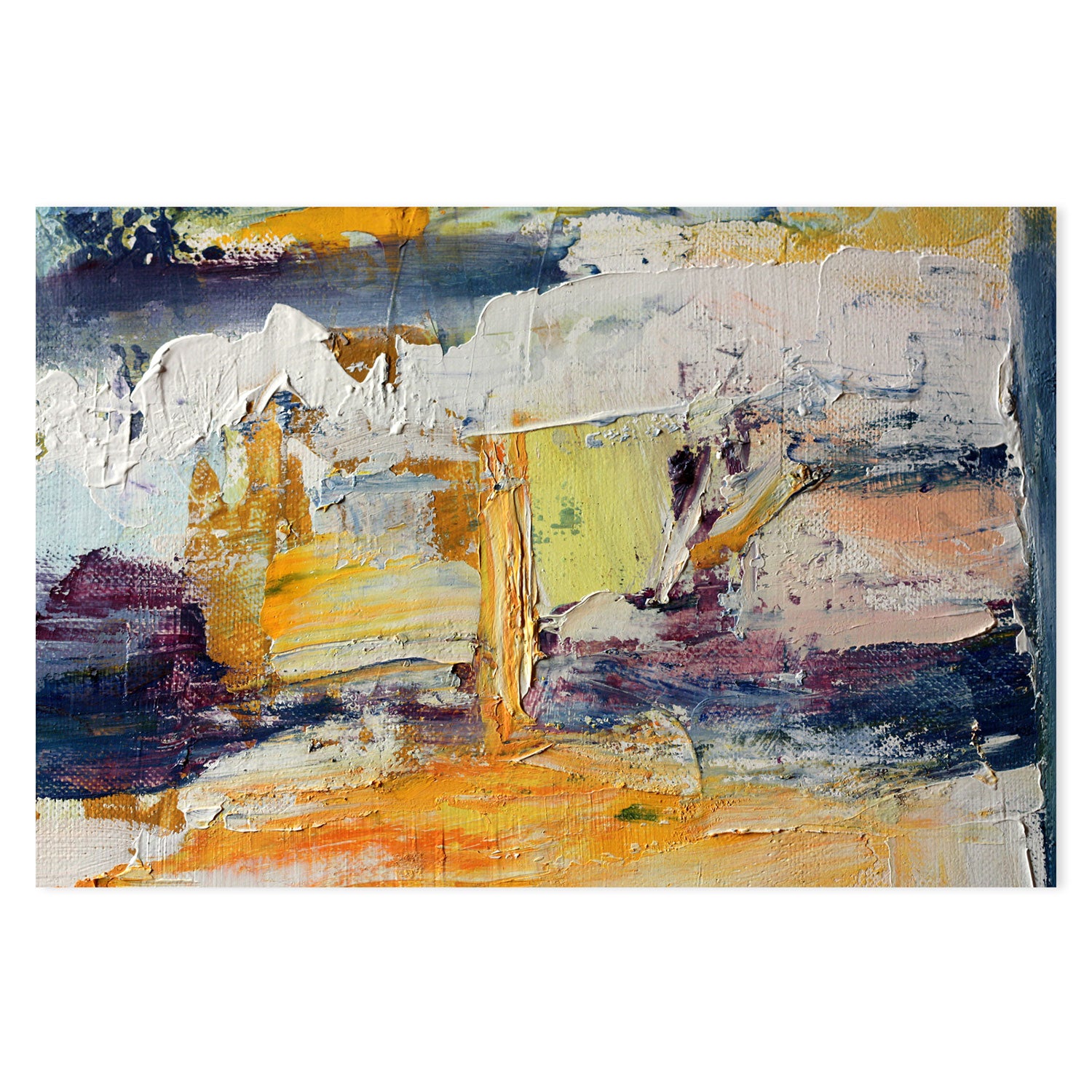 Safron Blend , Hand-Painted Canvas