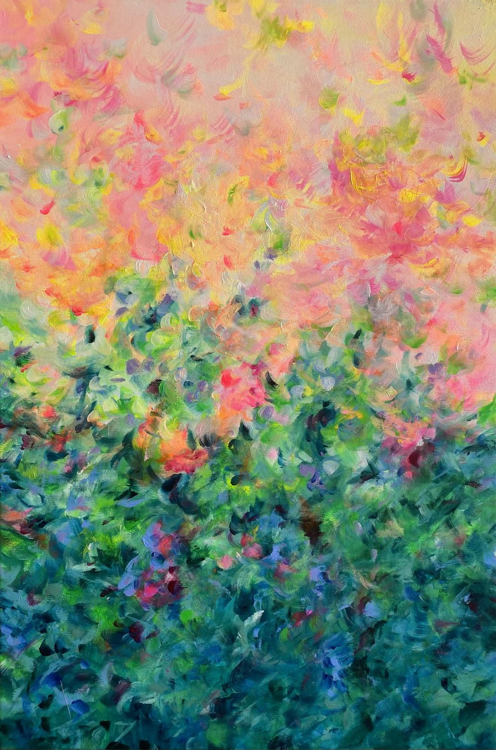 Happiness Lives Here , Original Artwork-by-Katherine Spiller-original art-Gioia