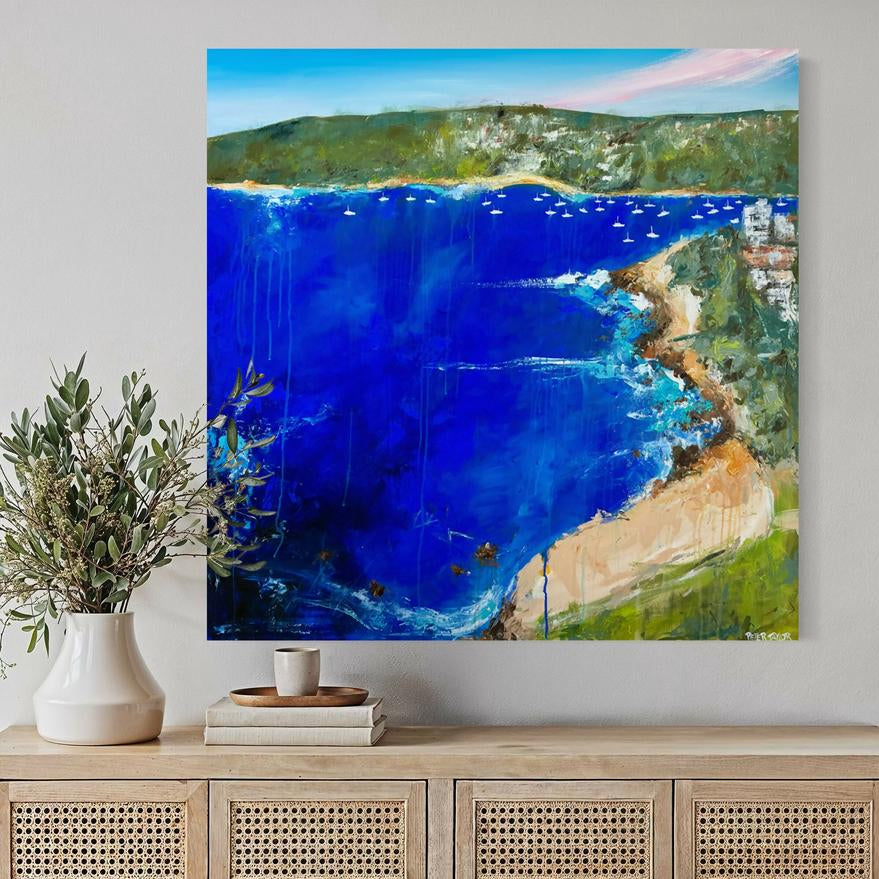 Harbour Blue-by-Peter Taylor-original art-Gioia