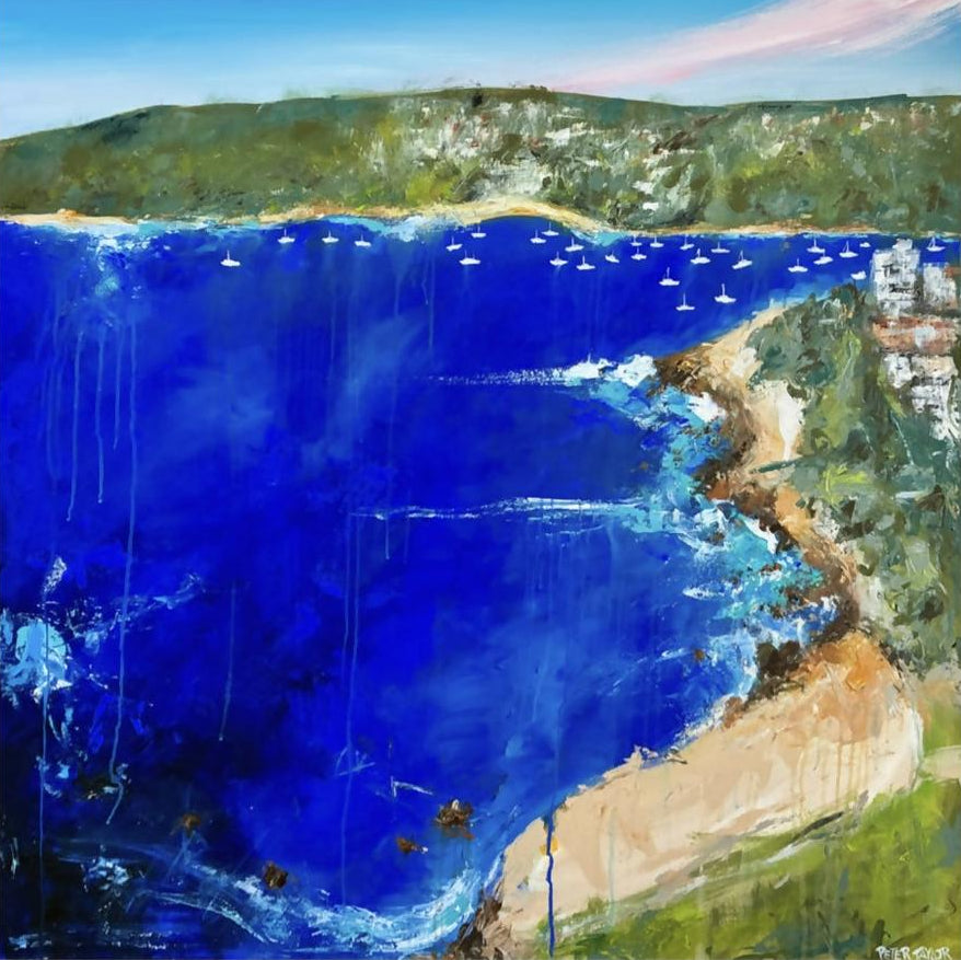 Harbour Blue-by-Peter Taylor-original art-Gioia