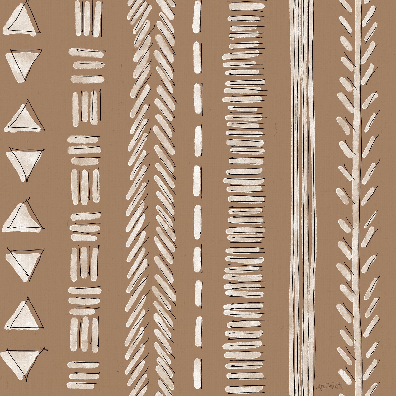 Harvest Fun Pattern, Style A, Wallpaper