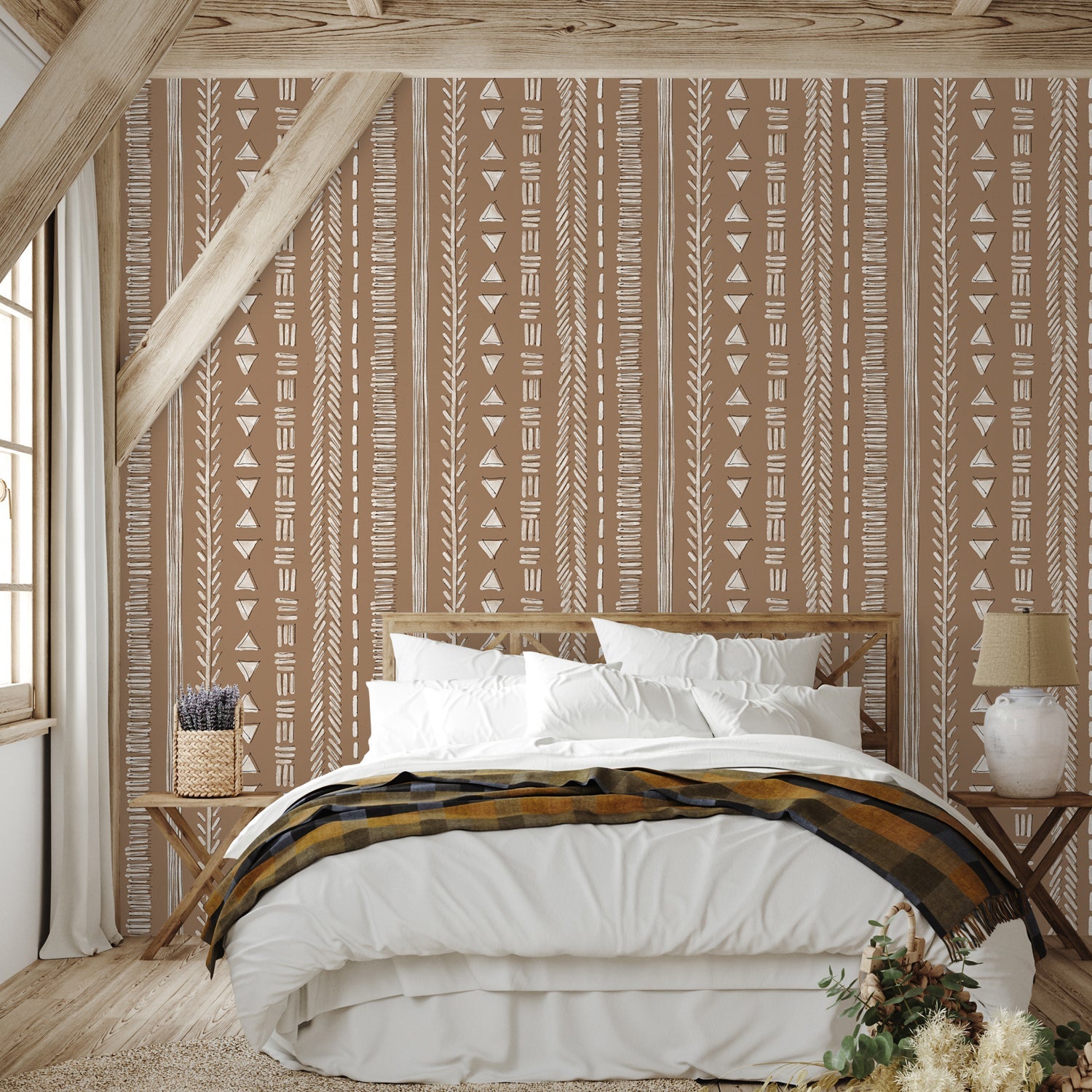 Harvest Fun Pattern, Style A, Wallpaper