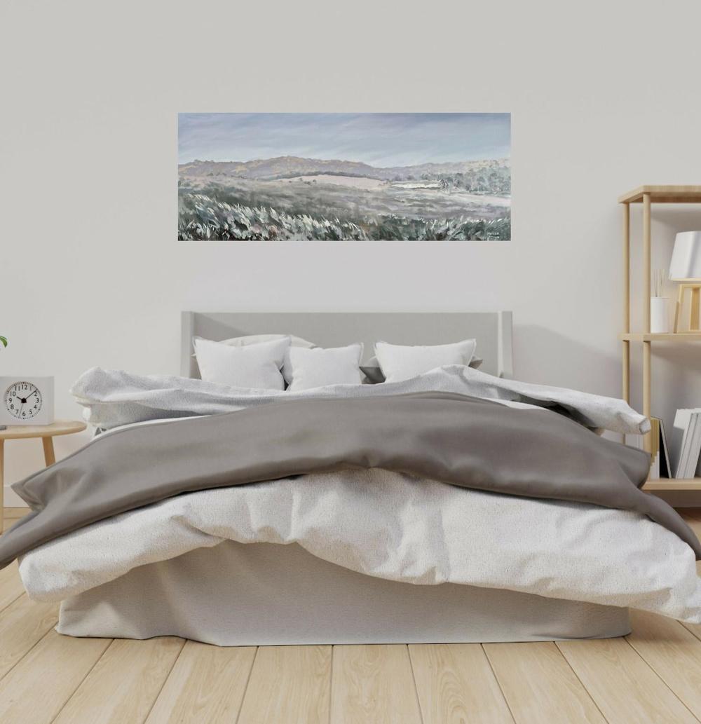 Hazy Winter Morn. Original hand-painted artwork by Meredith Howse.-by-Meredith Howse-original art-Gioia
