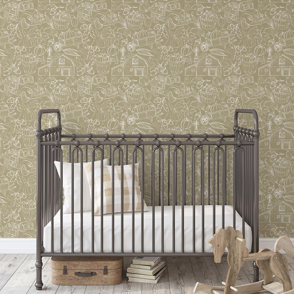 Heartland Harvest Pattern VIIIB-wallpaper-eco-friendly-easy-removal-Silvia Vassileva-2