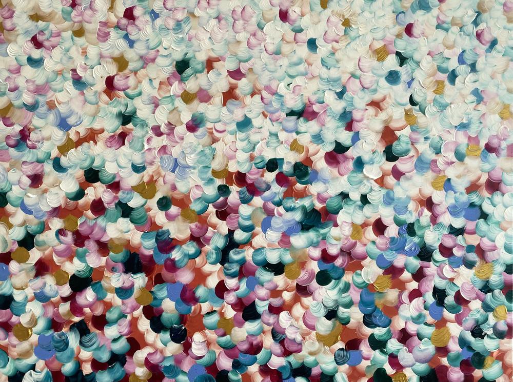 Hidden treasure in bloom , Original Artwork-by-Katherine Spiller-original art-Gioia