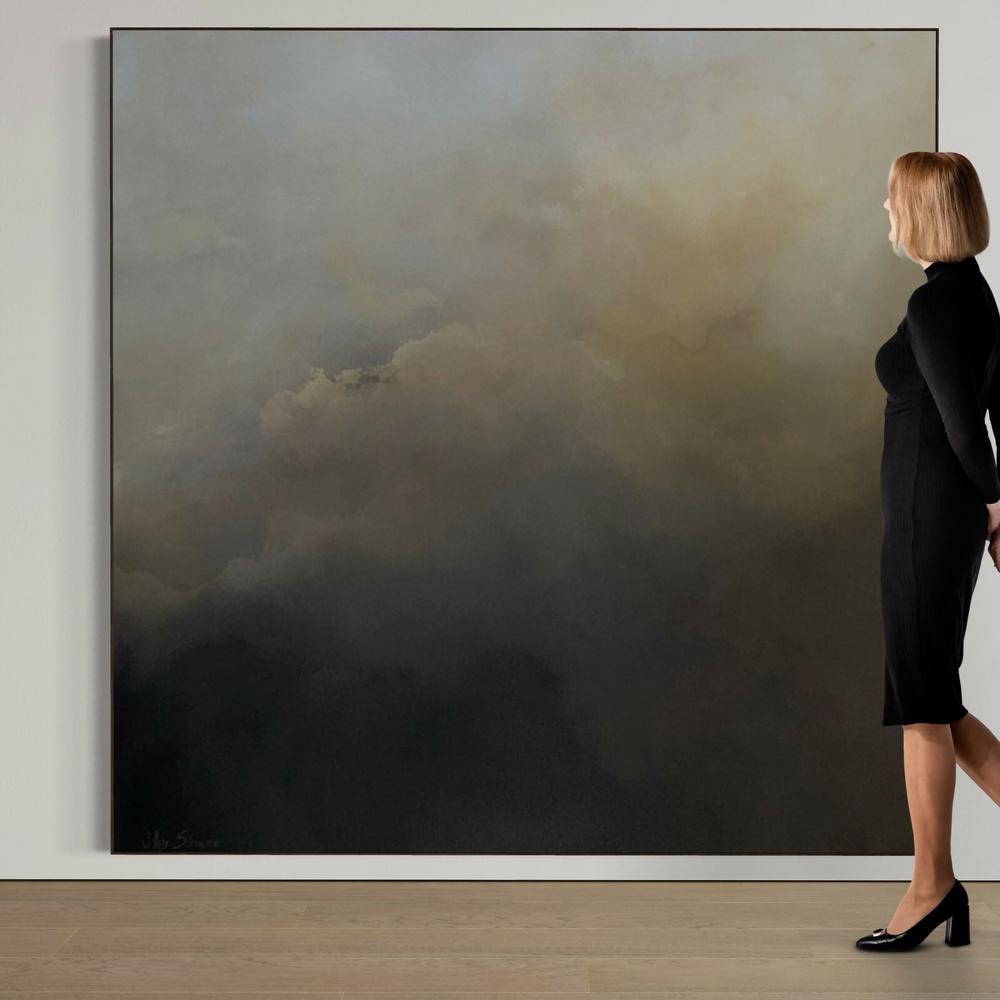 Hinterland, Veiled , Original Artwork-by-Gabriela Azar Schreiner-original art-Gioia