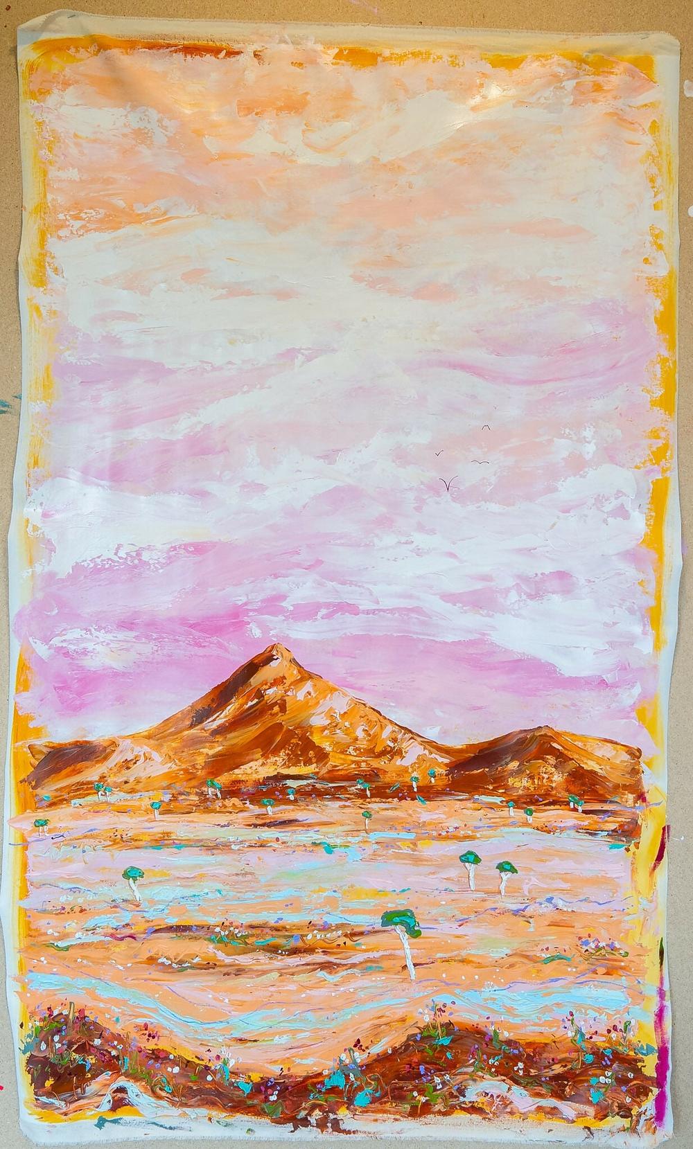 Holding You Close Tonight , Original Artwork-by-Elle Pervez-original art-Gioia