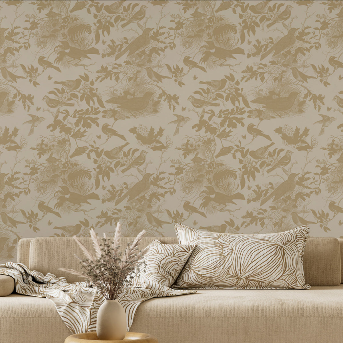 Honeybloom Bird Pattern IC-wallpaper-eco-friendly-easy-removal-Wild Apple Portfolio-2