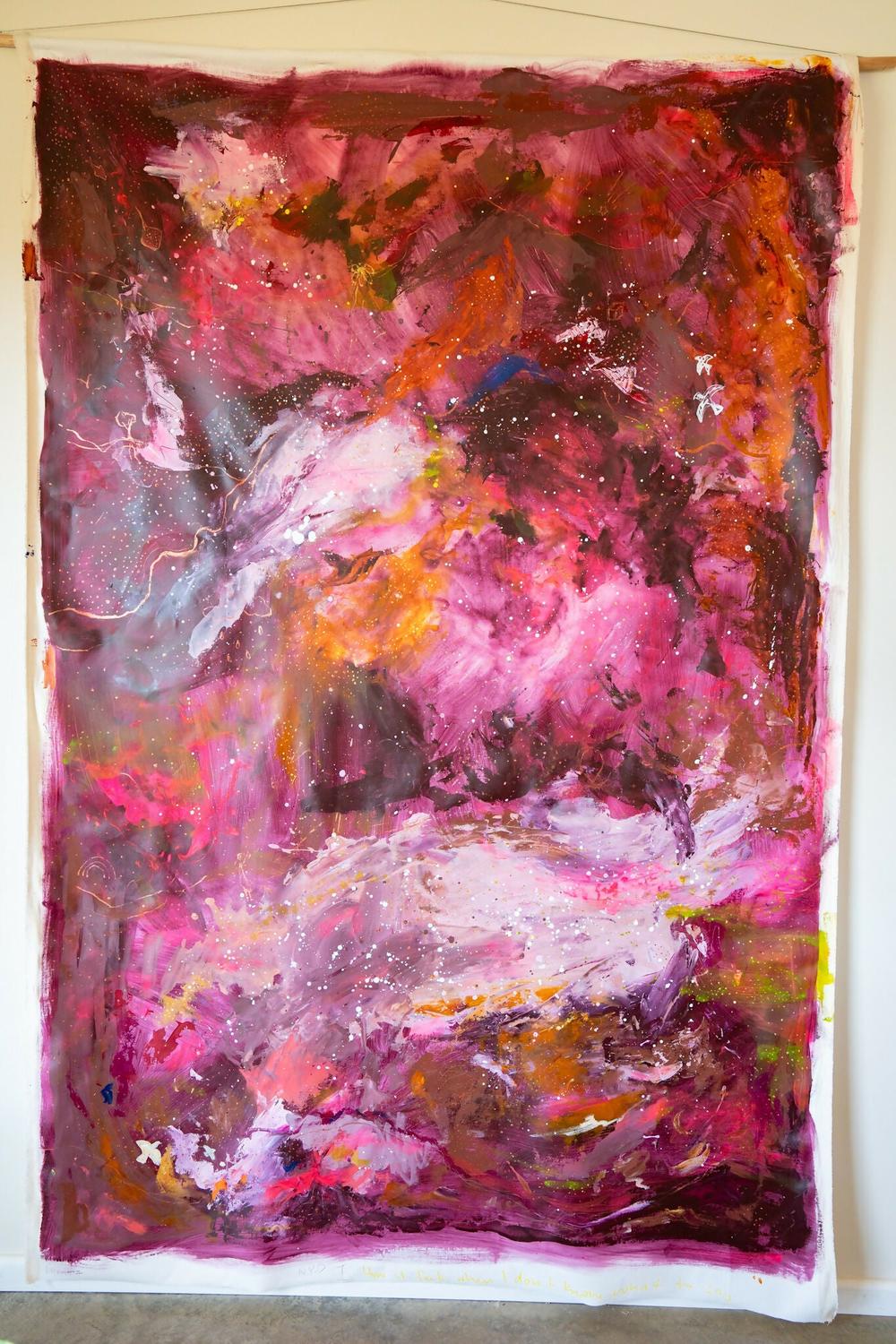 How It Feels When I Don't Know What To Say , Original Artwork-by-Elle Pervez-original art-Gioia