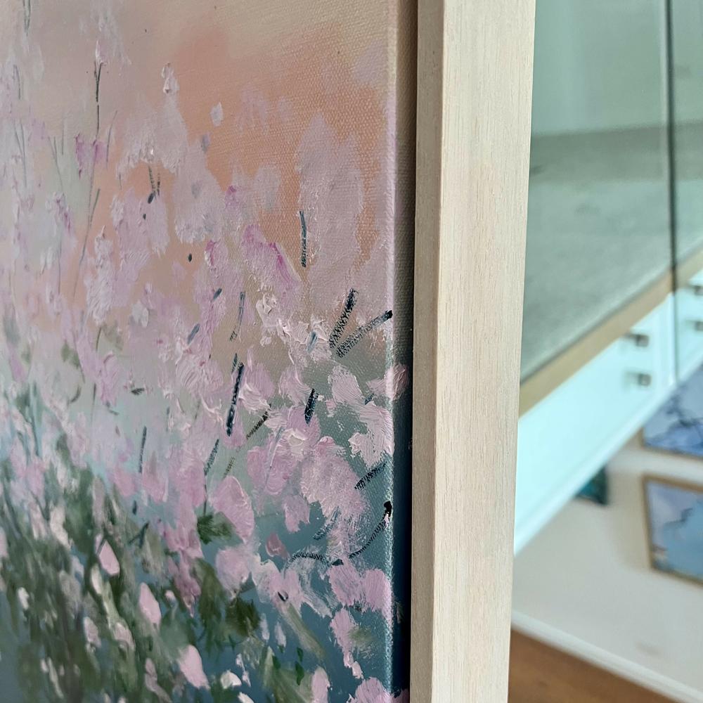 Illumination Brisbane Pink Trumpet Tree, Original Hand-Painted Canvas By Meredith Howse-by-Meredith Howse-original art-Gioia
