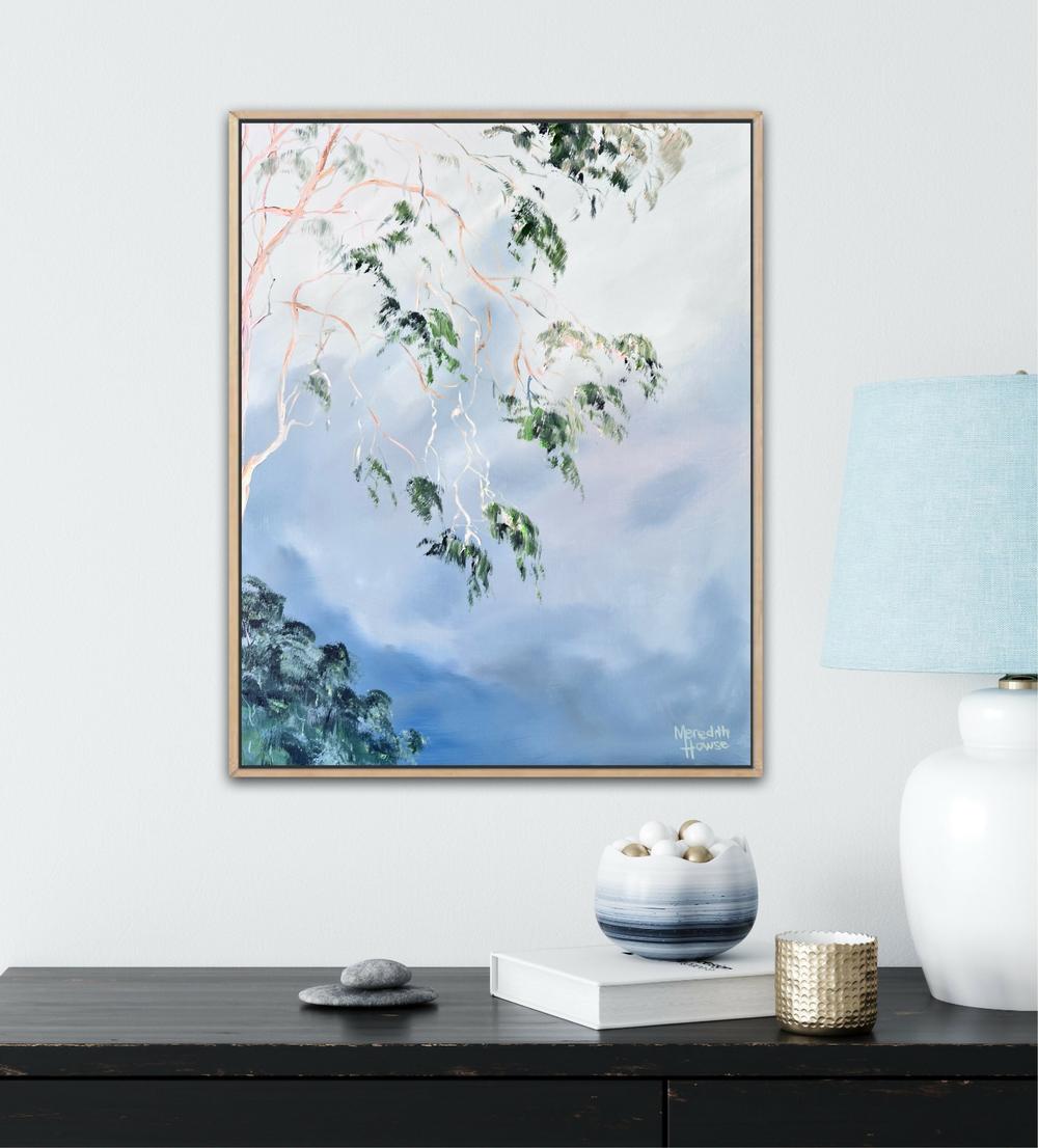 Illumination Gum Tree Sky , Original Artwork-by-Meredith Howse-original art-Gioia