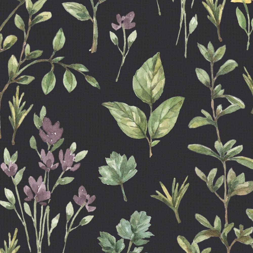 Illustrated Garden Pattern IIB-wallpaper-eco-friendly-easy-removal-Leslie Trimbach-3