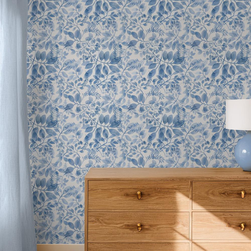 Indigo Petals Pattern VIB-wallpaper-eco-friendly-easy-removal-Beth Grove-2