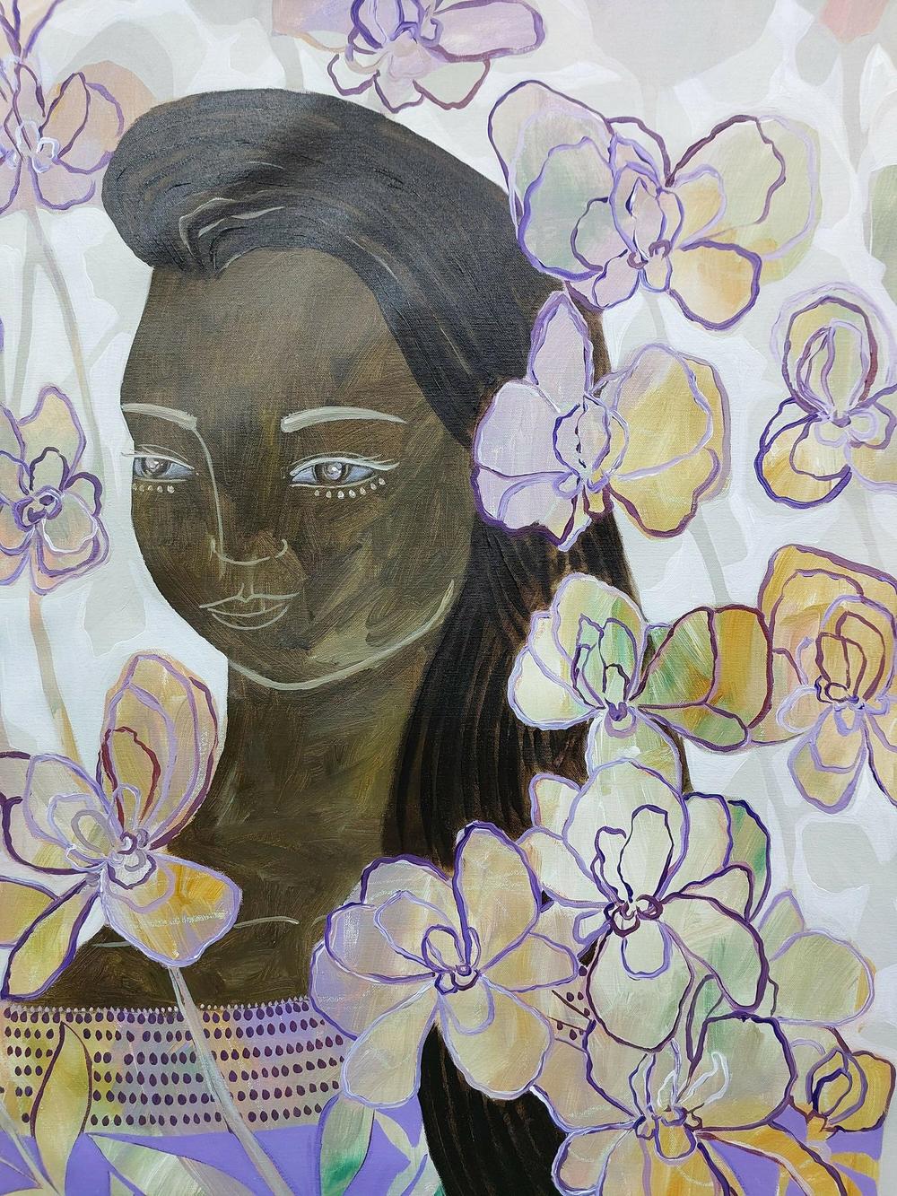 Iris Mae , Original Artwork-by-Amanda Skye-original art-Gioia