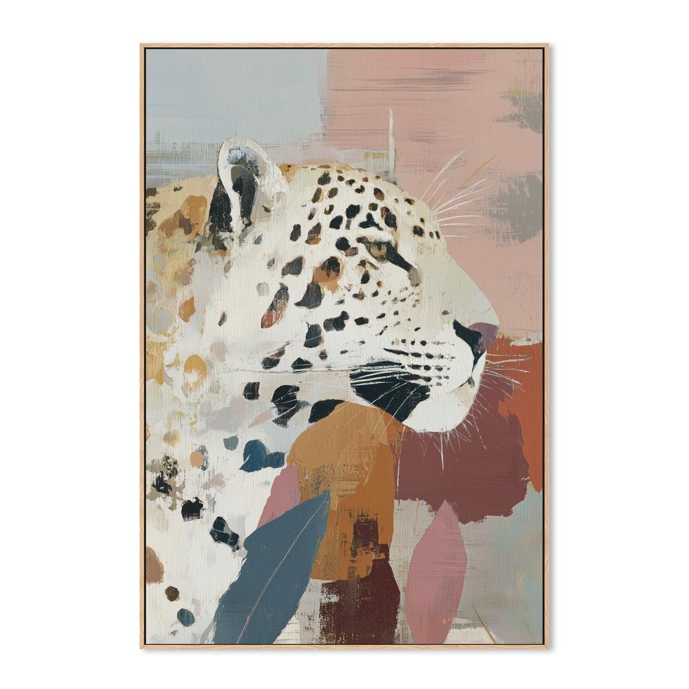 Leopard Portrait Emerging from Shadows