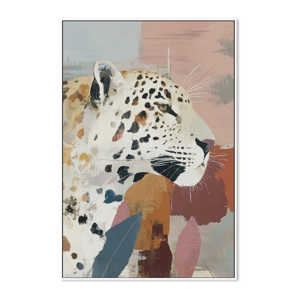 Leopard Portrait Emerging from Shadows