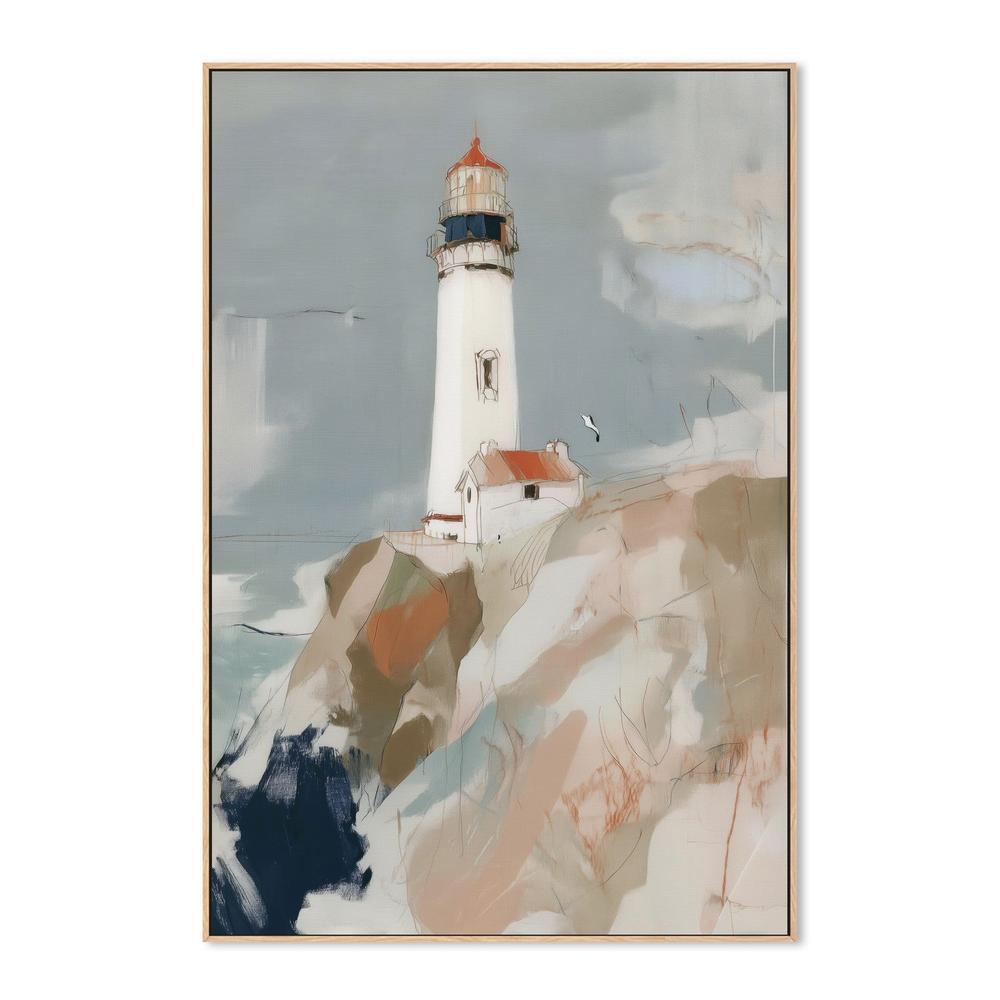 Lighthouse on Rocky Cliffs