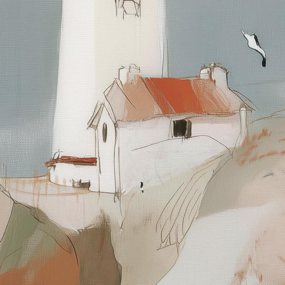 Lighthouse on Rocky Cliffs