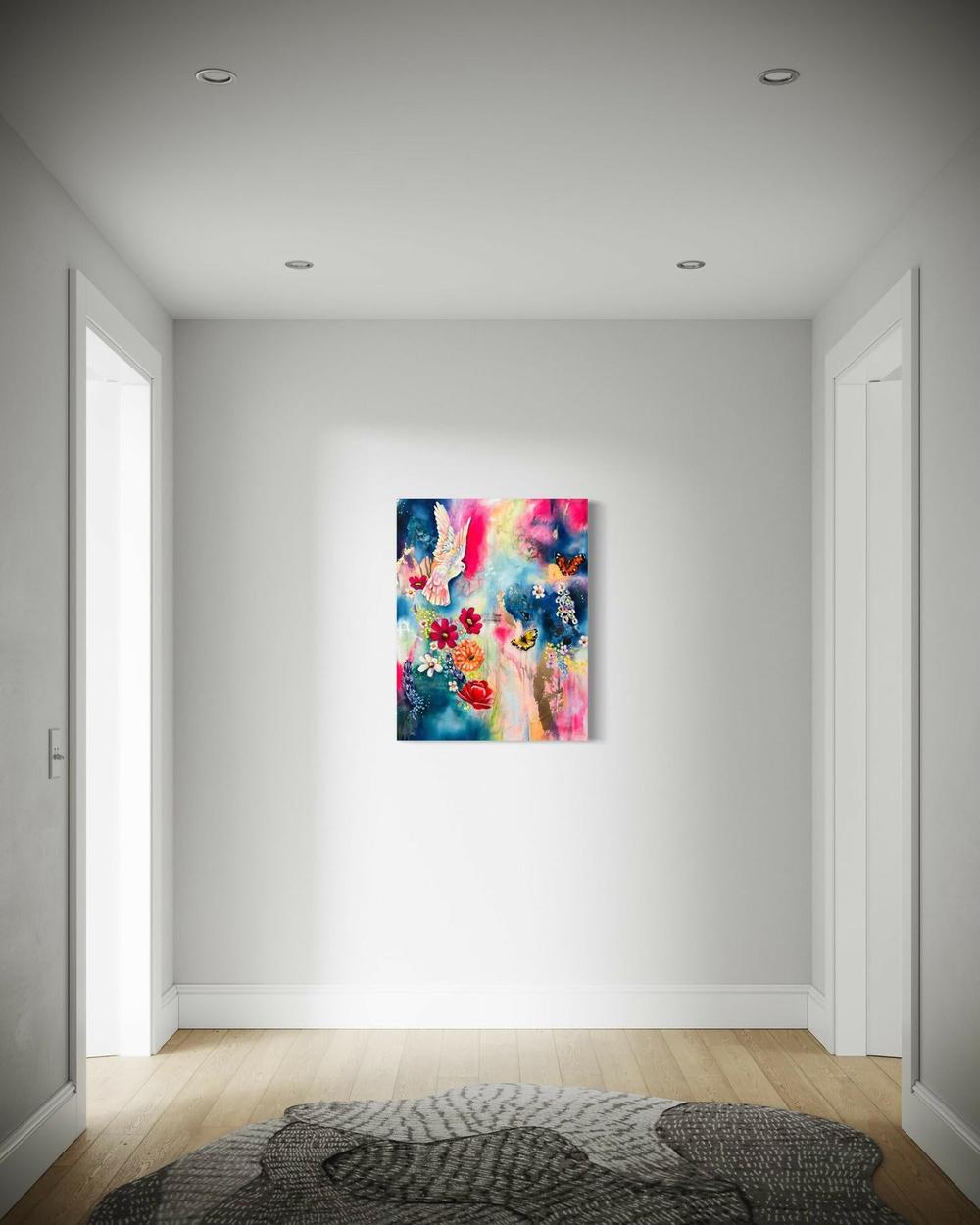 Joy Reborn, Original Hand-Painted Canvas By Emily Birdsey-by-Emily Birdsey-original art-Gioia