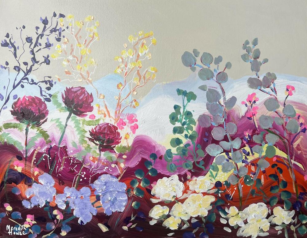 Jubilant Vintage. Original hand-painted artwork by Meredith Howse.-by-Meredith Howse-original art-Gioia
