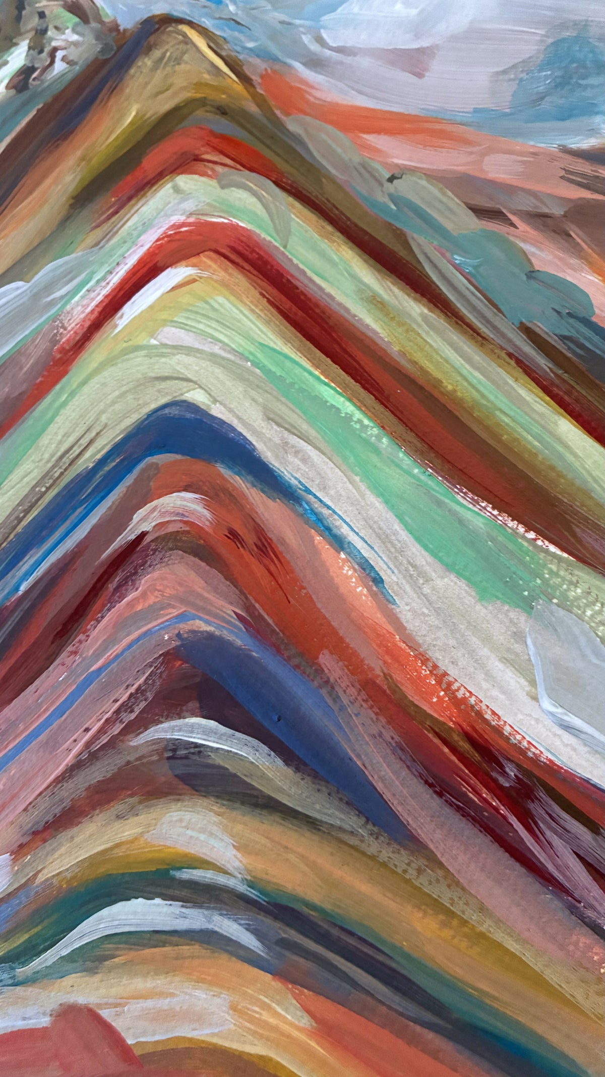 Rainbow Mountain, Original Artwork By Alice Kwan