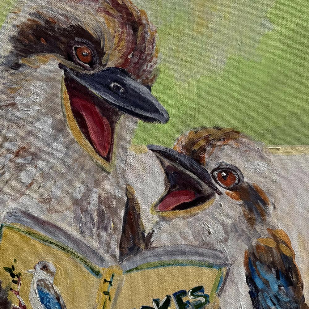 Kookaburra Laugh , Original Artwork-by-Meredith Howse-original art-Gioia