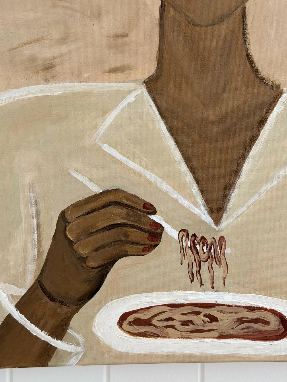 LA DOLCE PASTA-by-Yasmin Lane-original art-Gioia