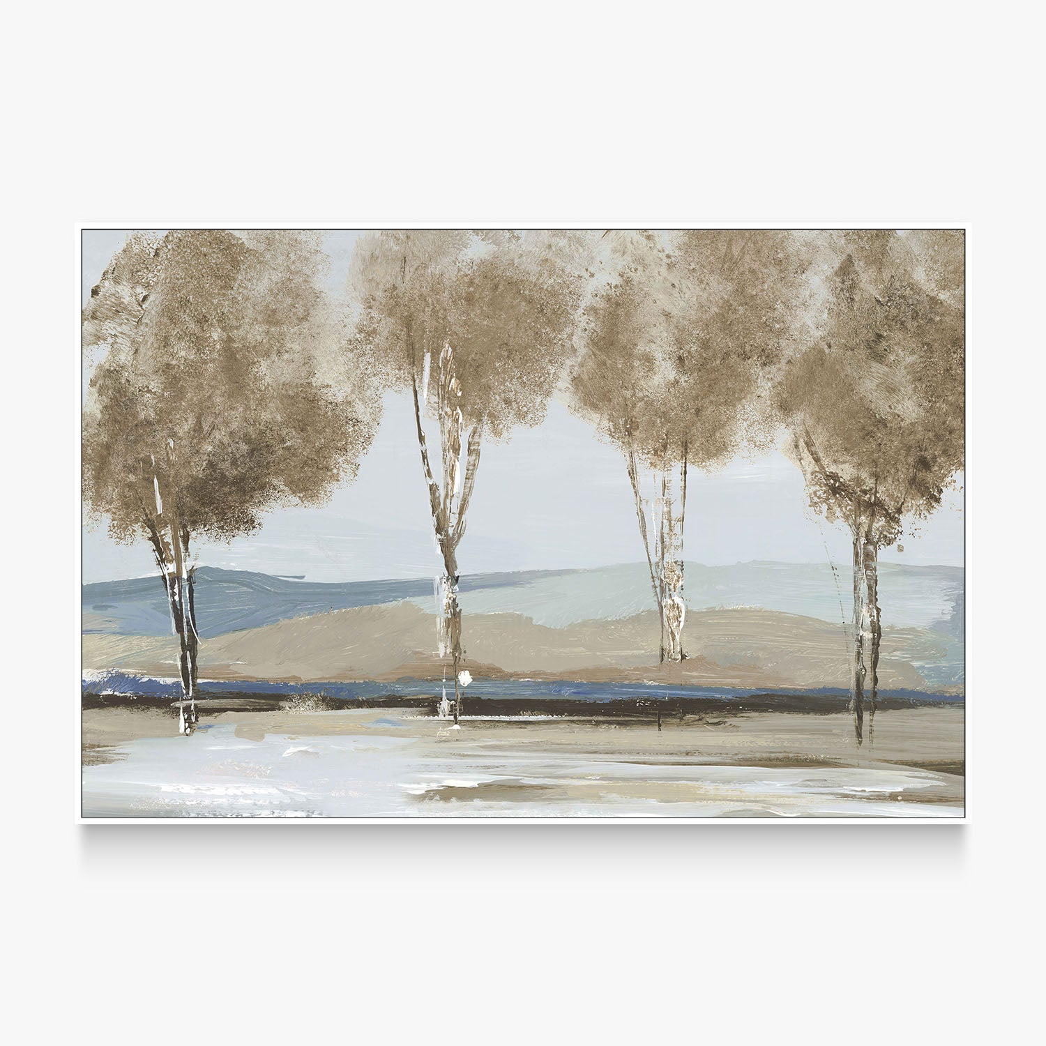 Golden Birch Tree Forest