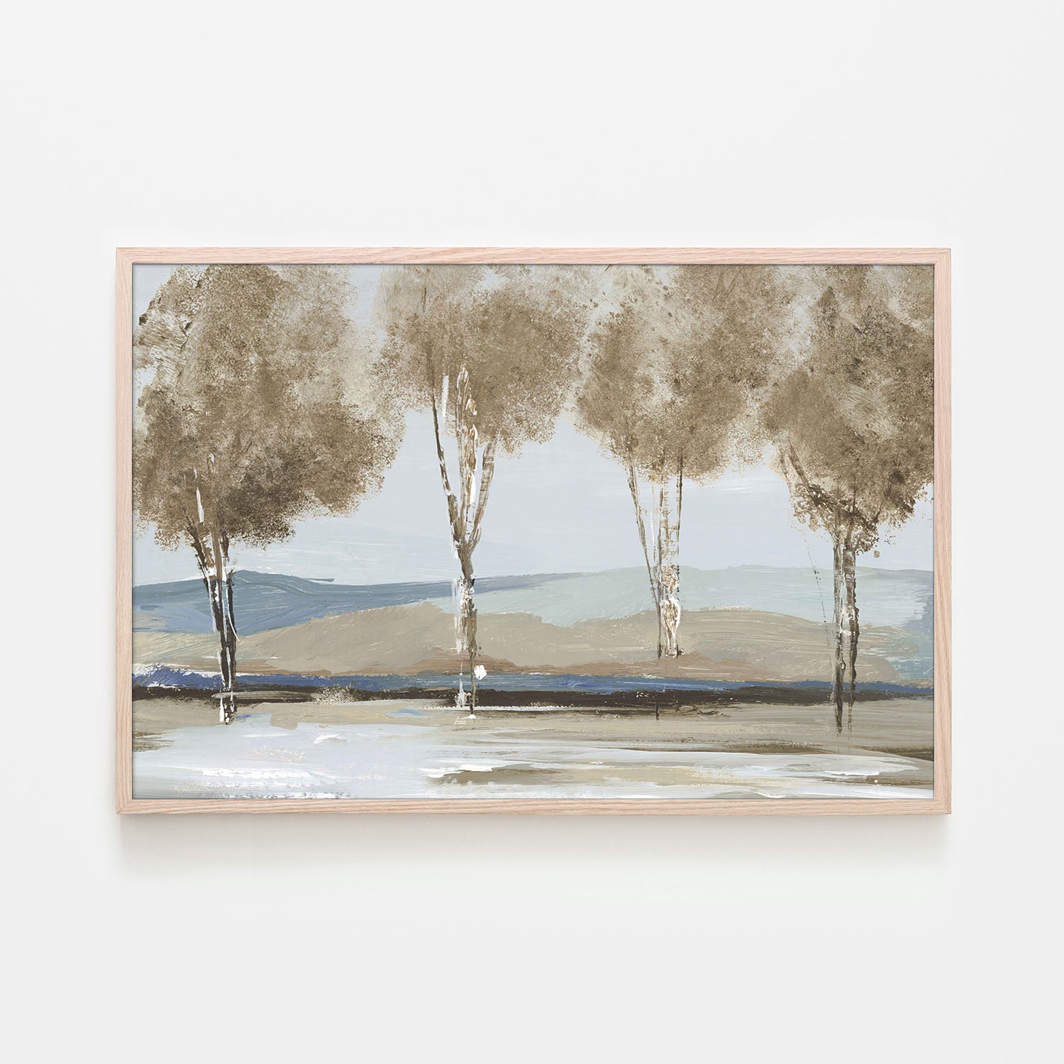 Golden Birch Tree Forest