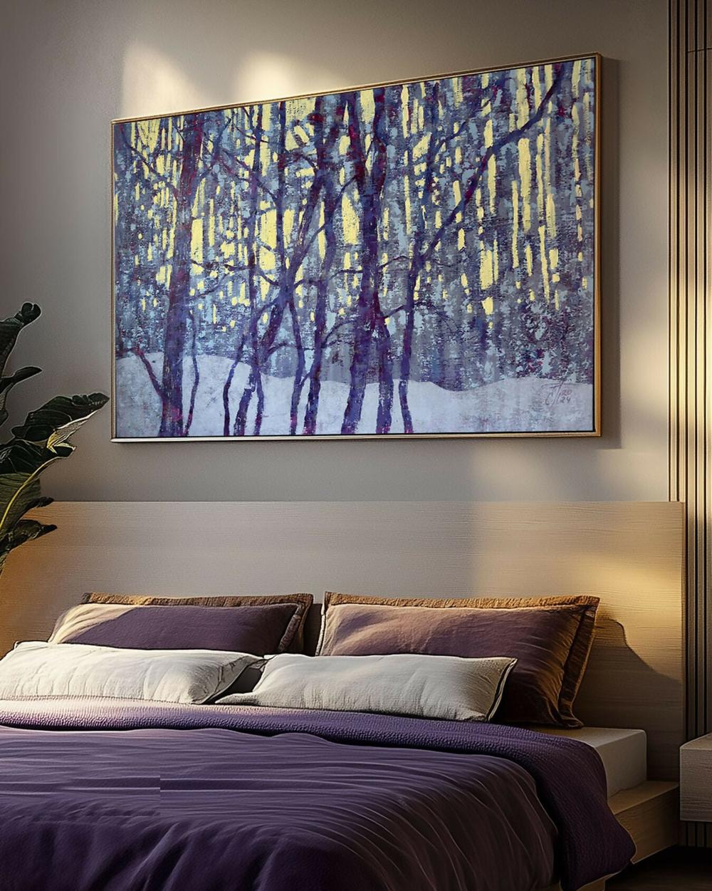 Lace of the evening forest Original Artwork-by-Ekaterina Prisich-original art-Gioia