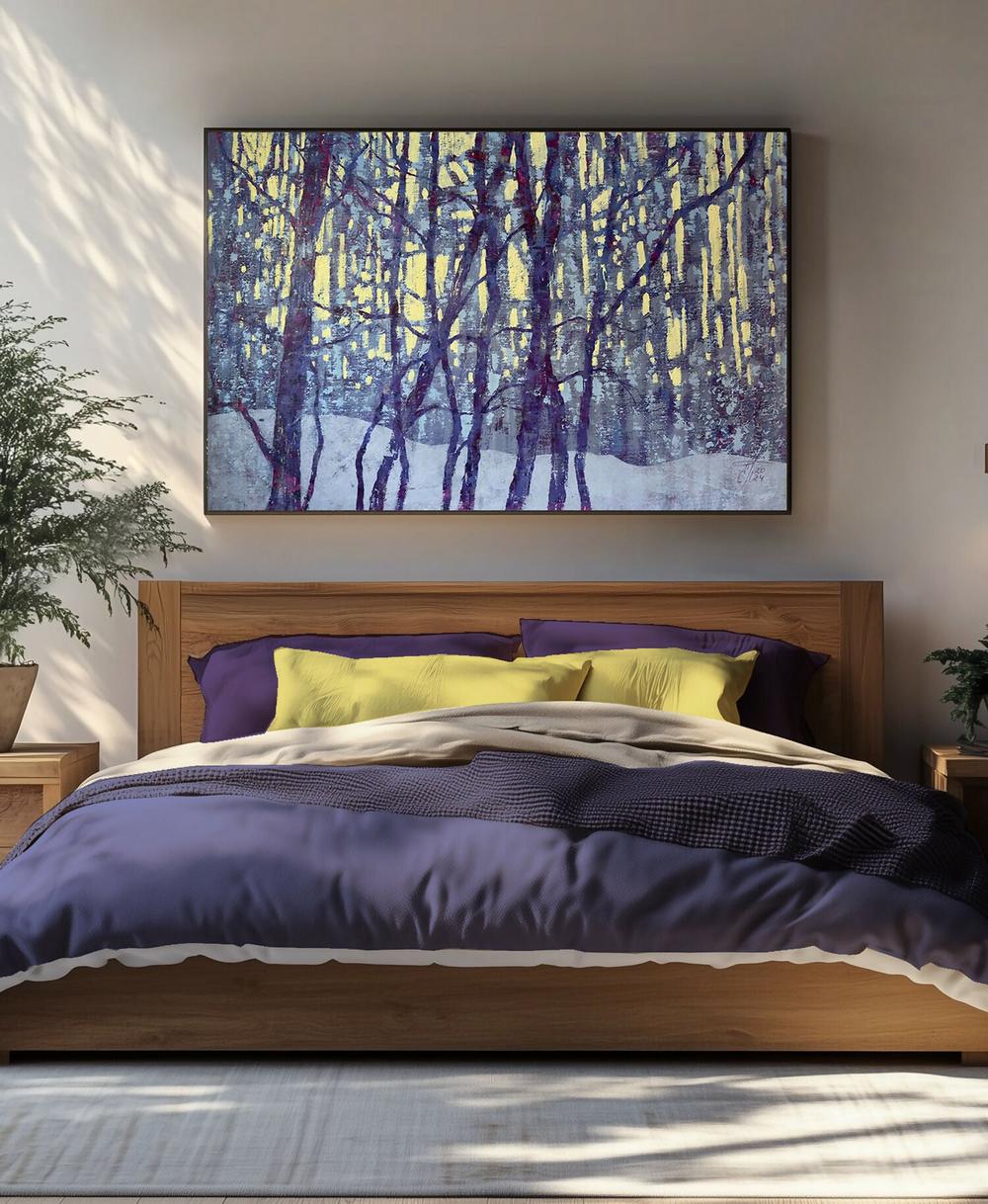 Lace of the evening forest Original Artwork-by-Ekaterina Prisich-original art-Gioia
