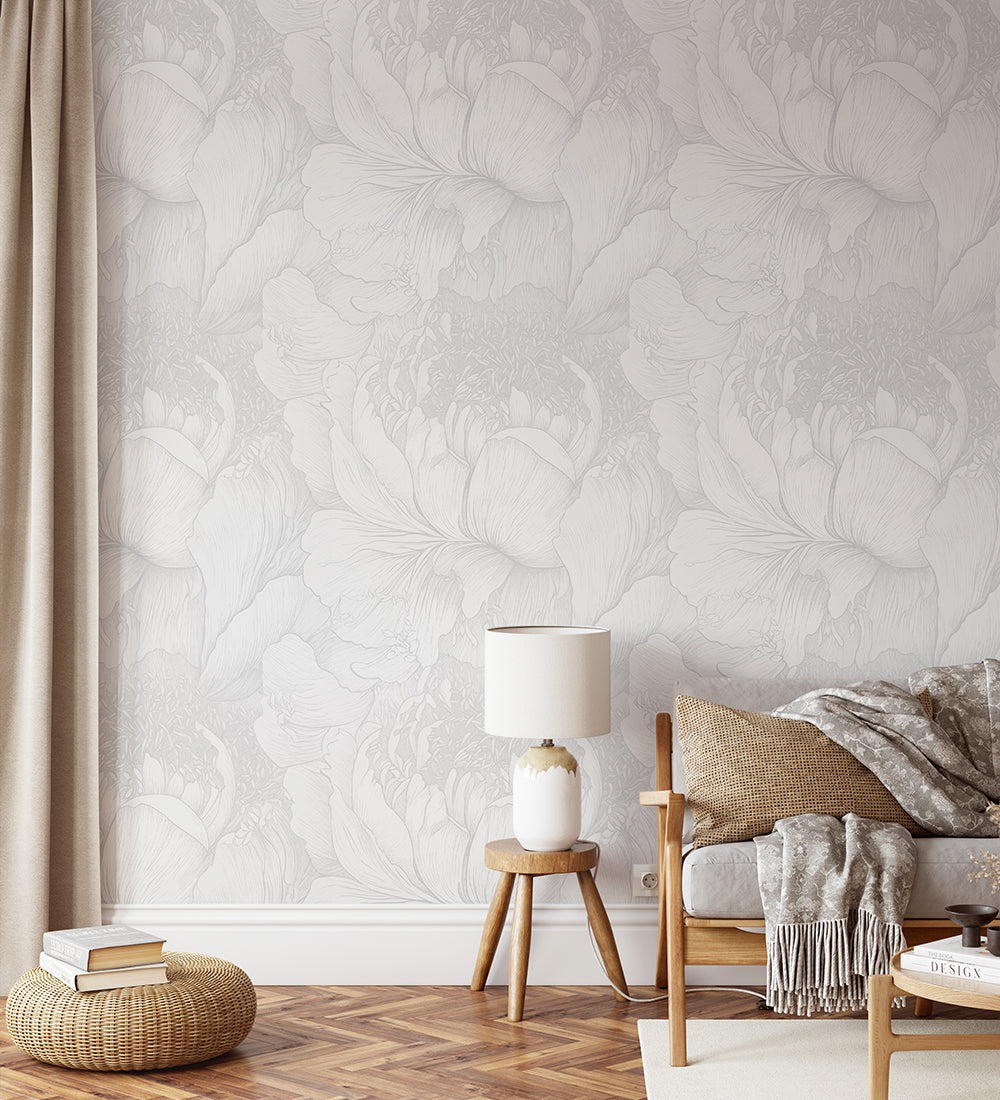 Large flower, Style B Wallpaper