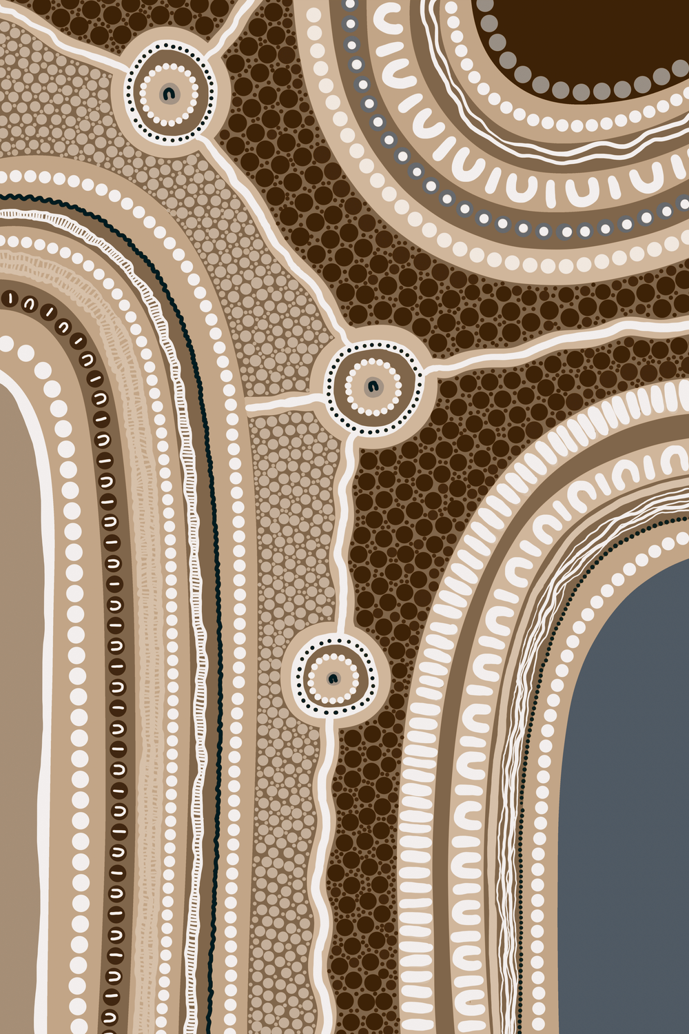 My 3 Pathways, Earth, Brown tone