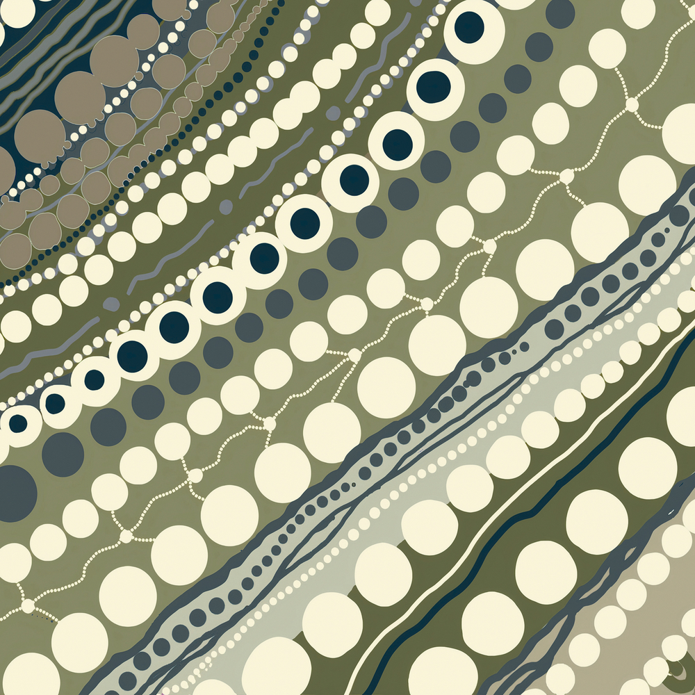 Blooming Female Earth, Style B, Green tone