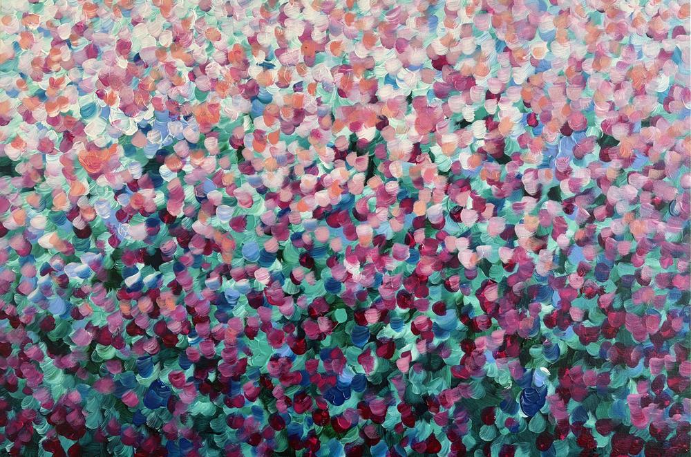 Life of the garden, Original Hand-Painted Canvas By Katherine Spiller-by-Katherine Spiller Original Art-original art-Gioia