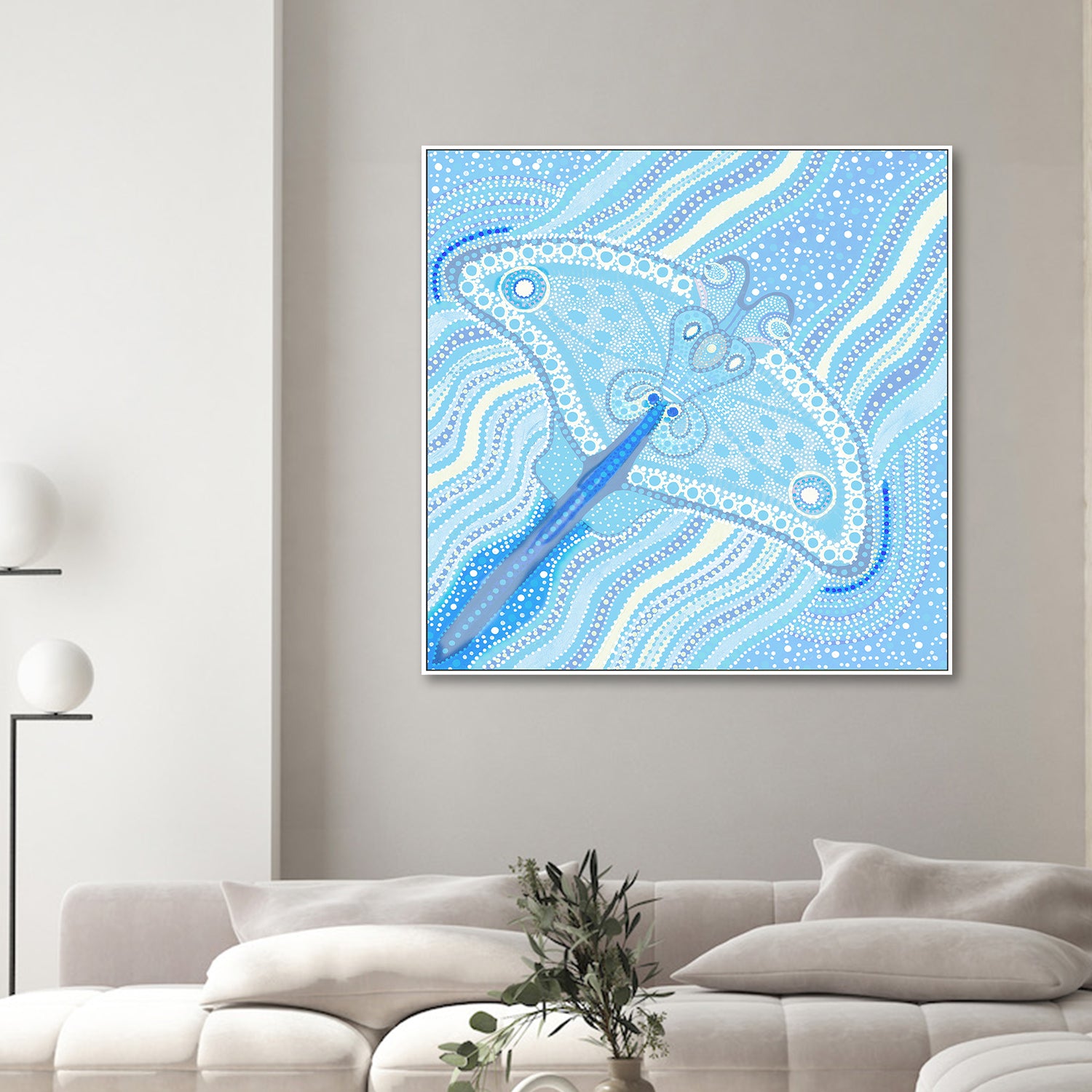 Biluun's Journey Blue , By Tahni Derbin