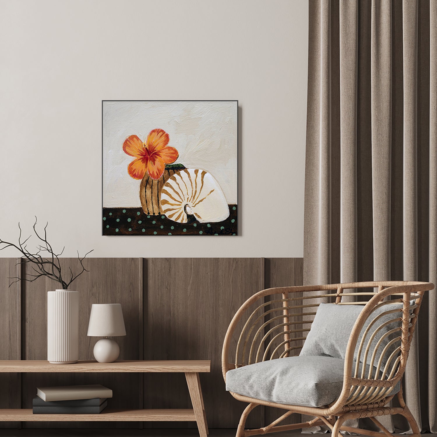 Sunset Bloom, Hibiscus , By Amanda Skye