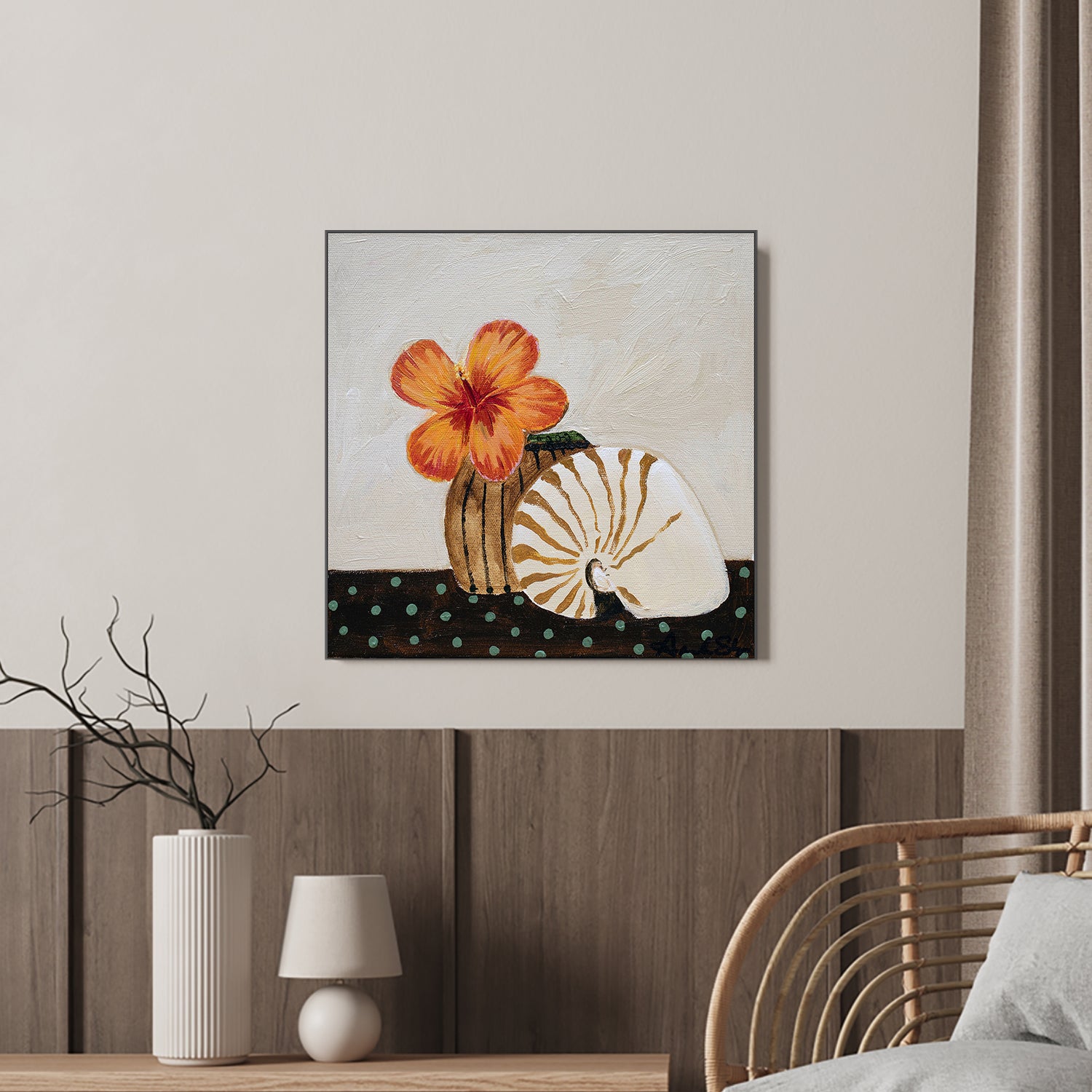 Sunset Bloom, Hibiscus , By Amanda Skye