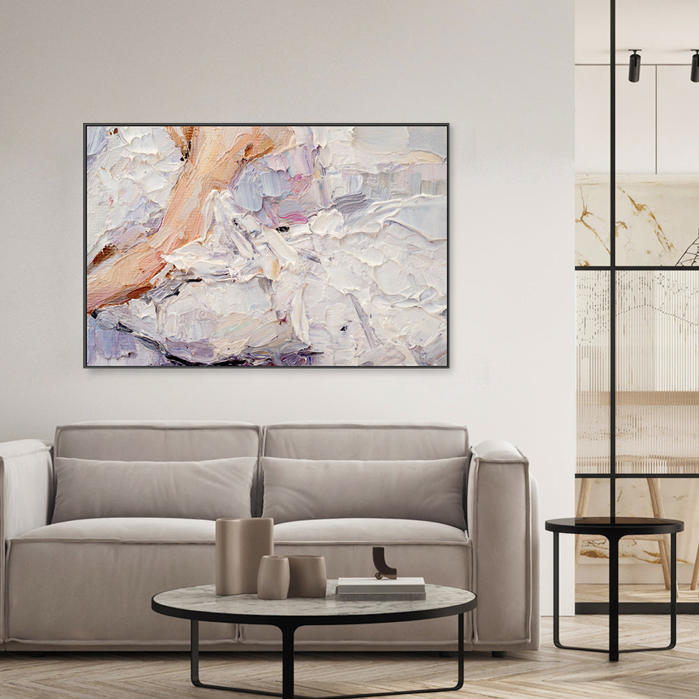 Lavender Moment , Hand-Painted Canvas