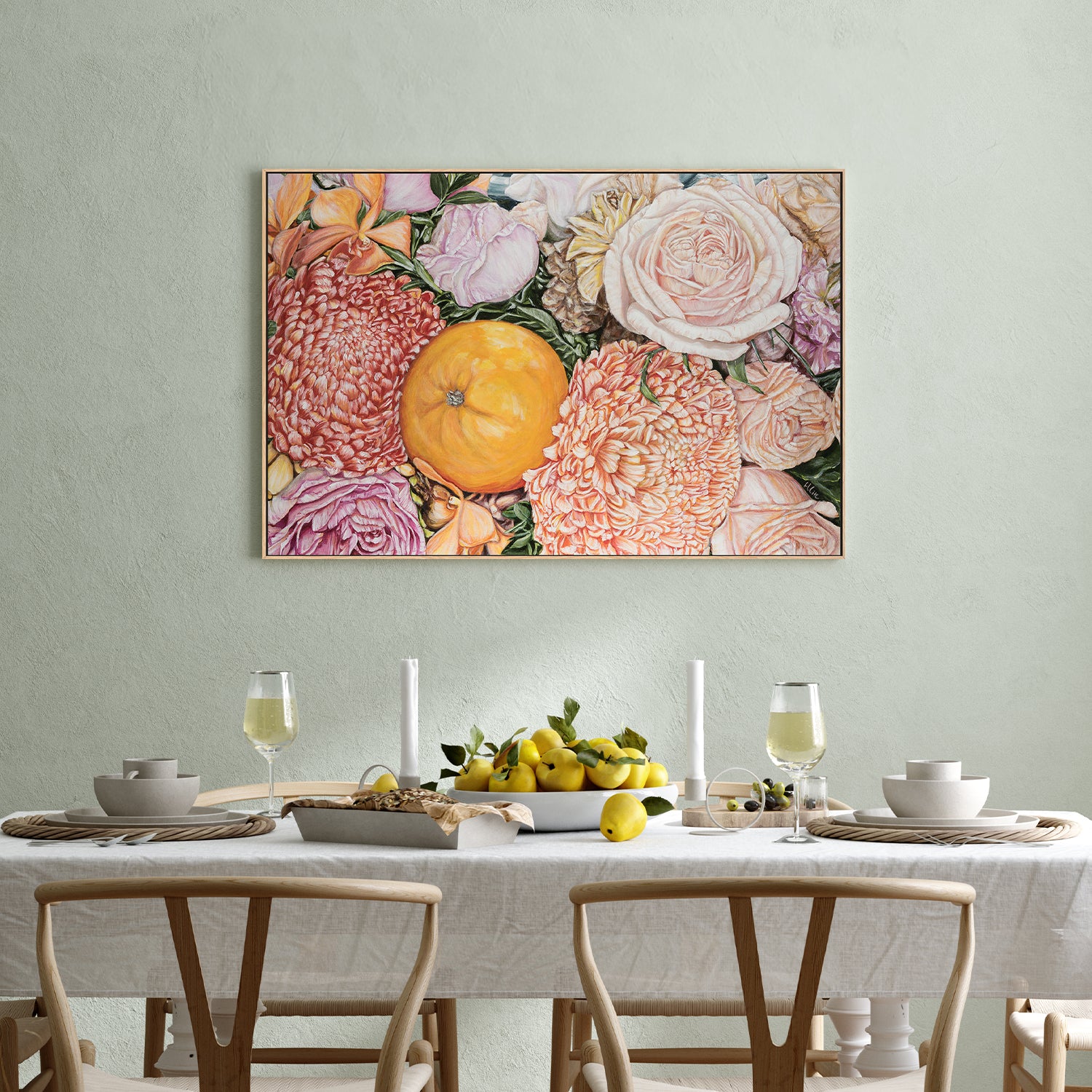 ORANGE AND CHRYSANTHEMUM