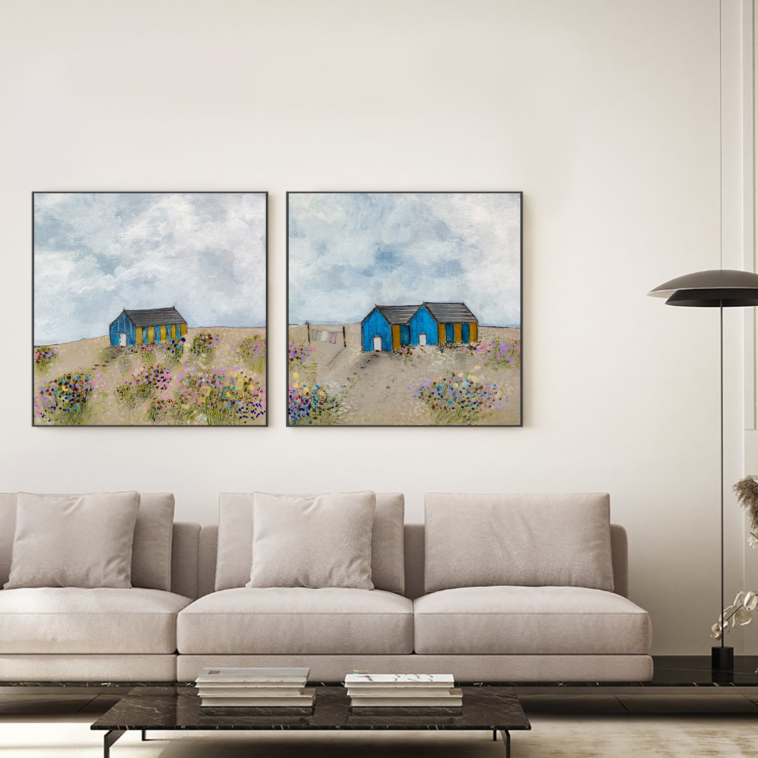 Coastal Dunes, Style A & B, Set Of 2